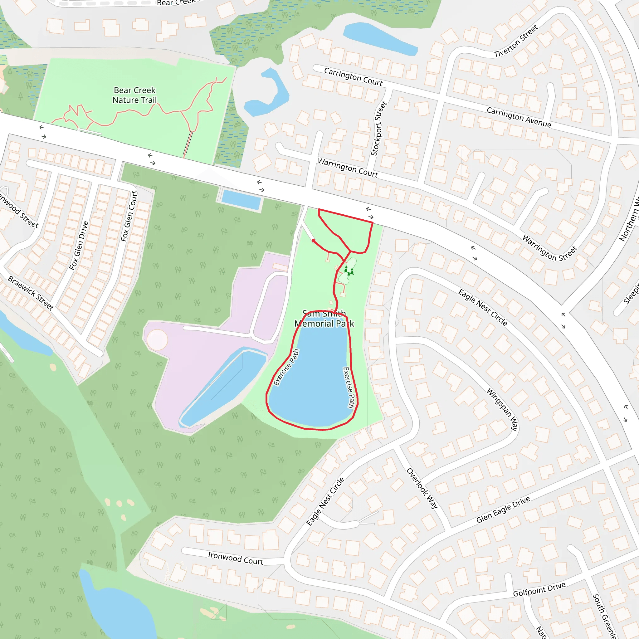 Sam Smith Memorial Park Loop mobile static map