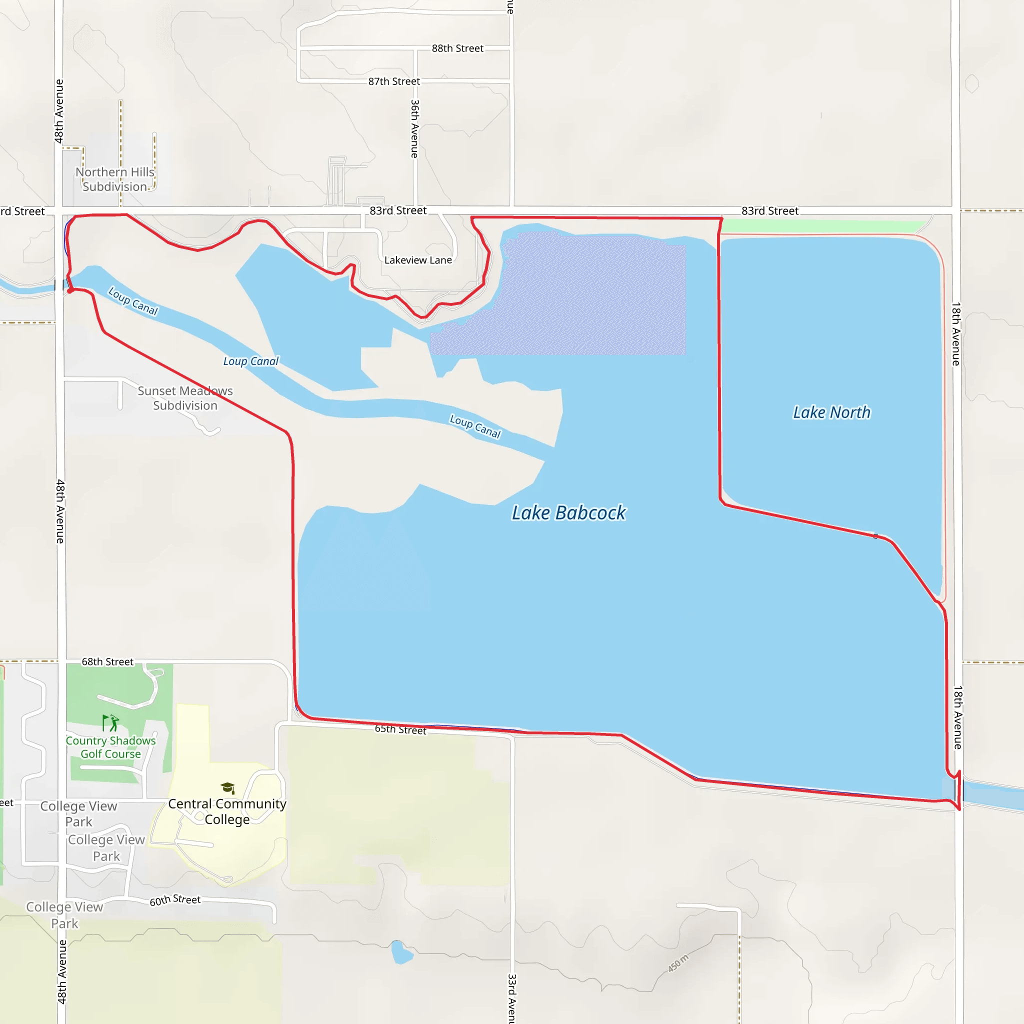 Bob Lake Loop Trail mobile static map