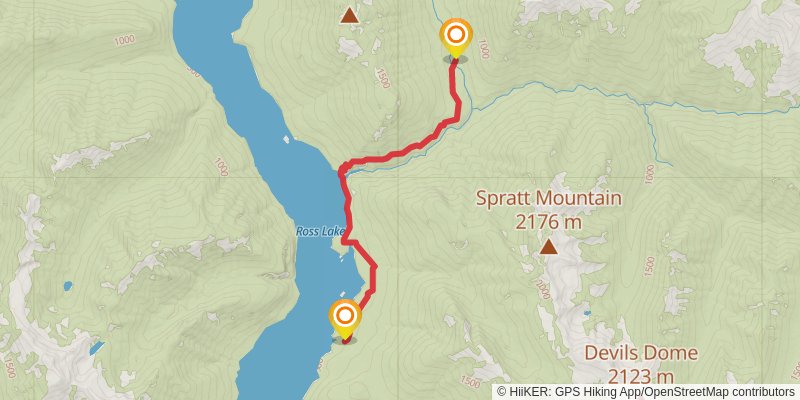 Western Pasayten - Ross Lake Loop stage 6 Map