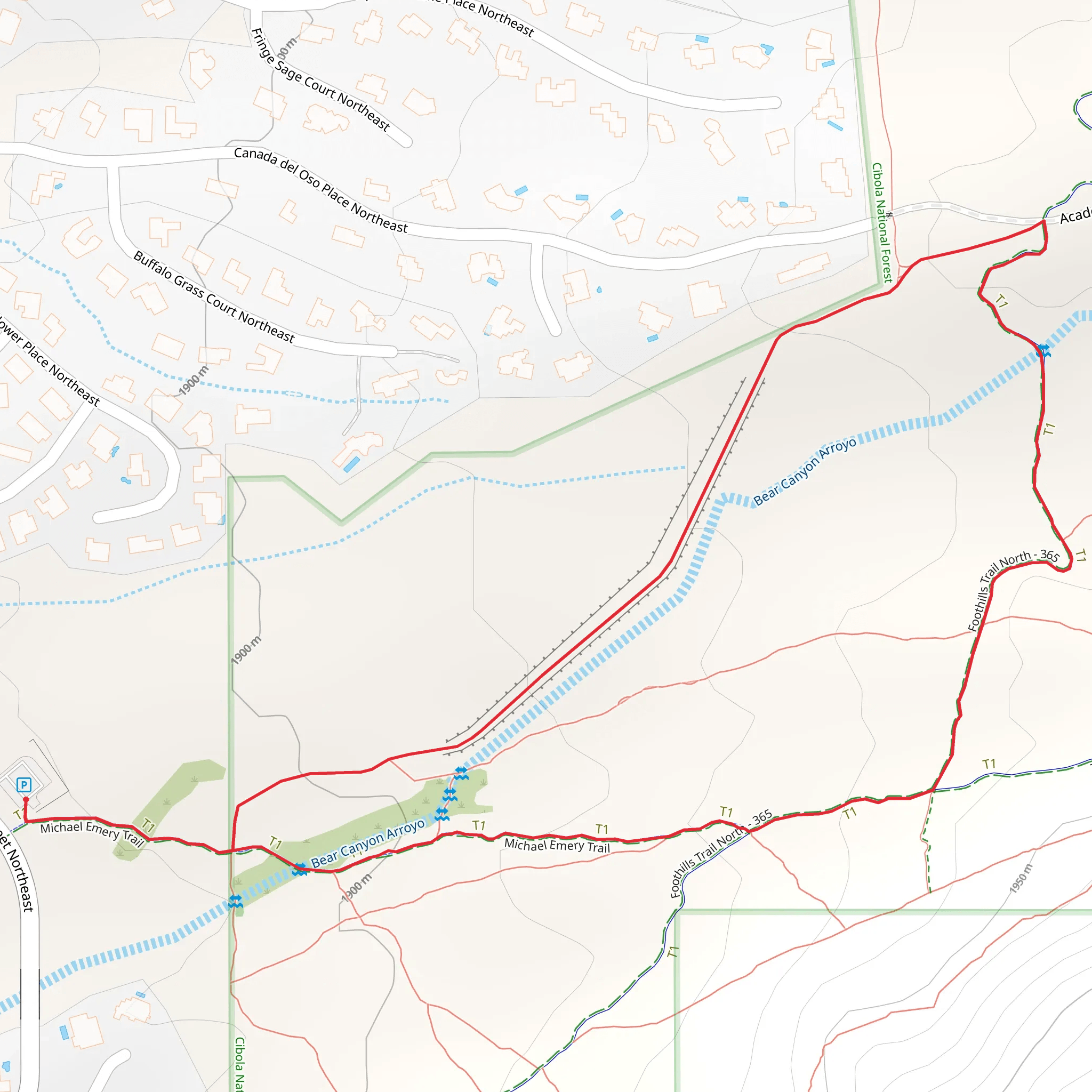 Michael Emery and Foothills Loop Trail mobile static map
