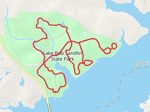 Lake Bob Sandlin State Park Loop via Homestead Trail and Dogwood Trail