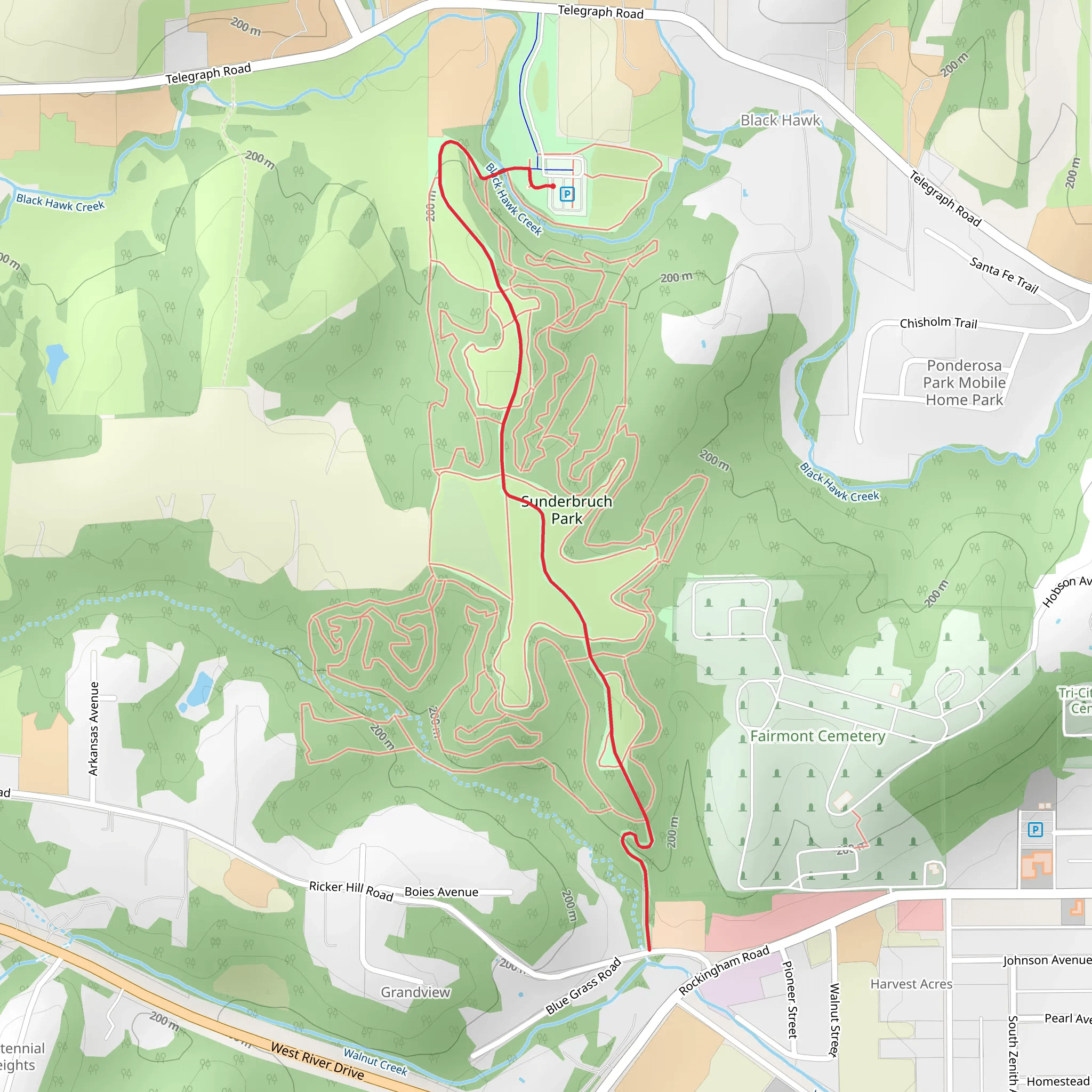 Sunderbruch Park mobile static map