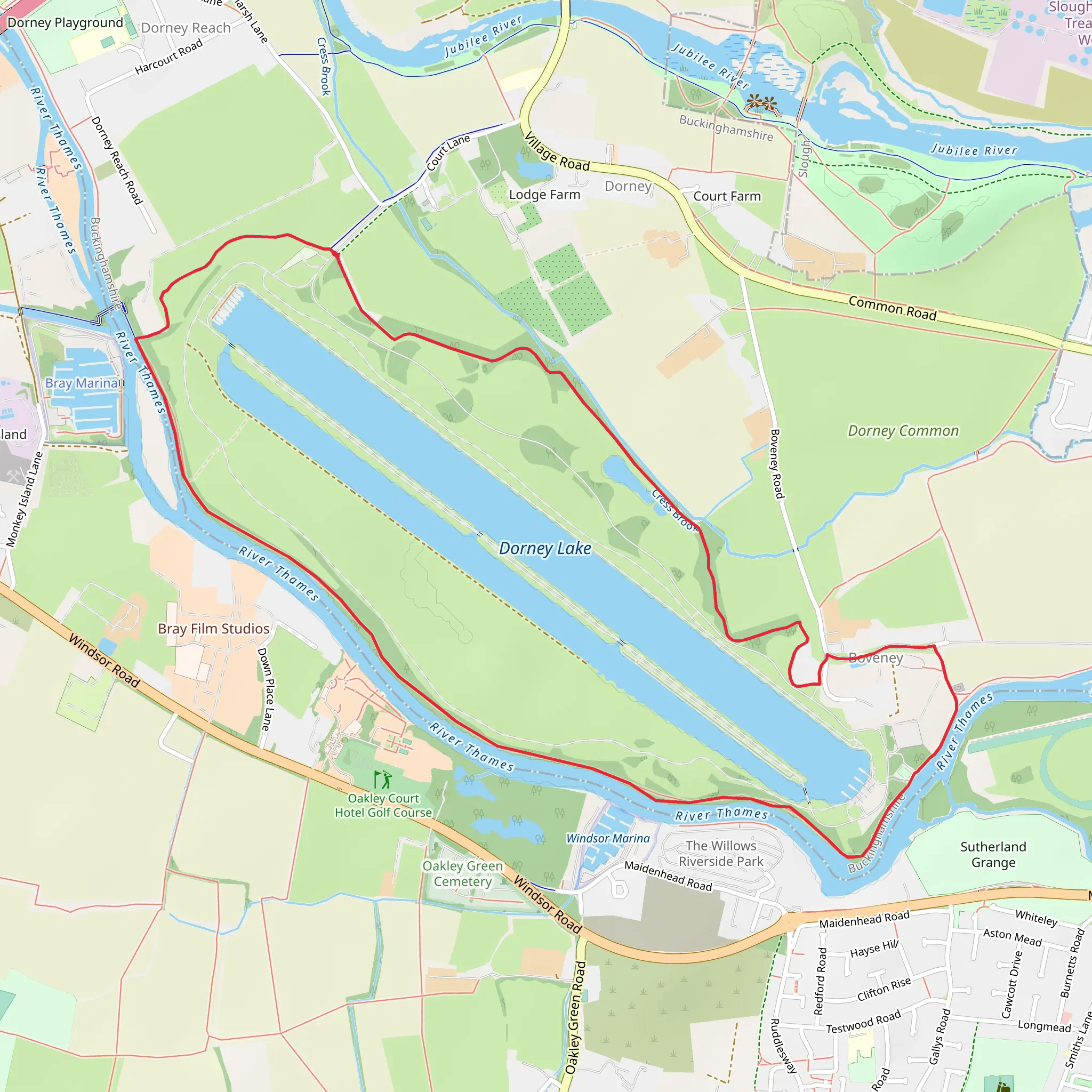 Dorney Lake Loop mobile static map