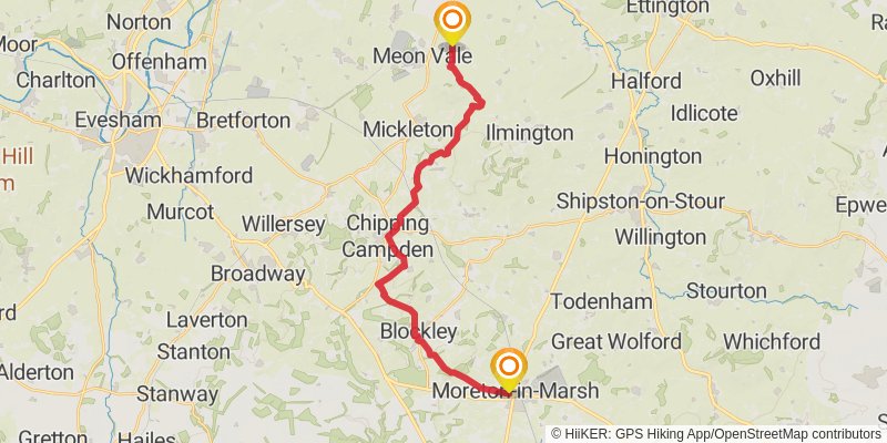Monarch's Way stage 15 Map