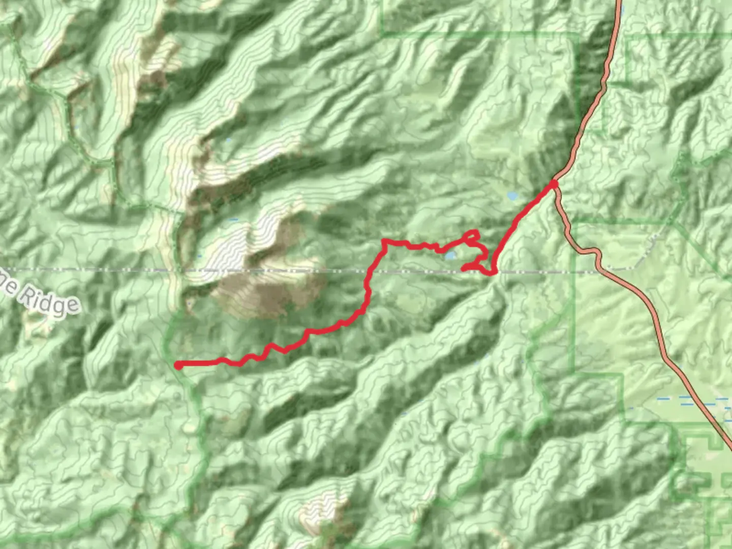 An image depicting the trail Marshall Pass Road Trail and its surrounding area.