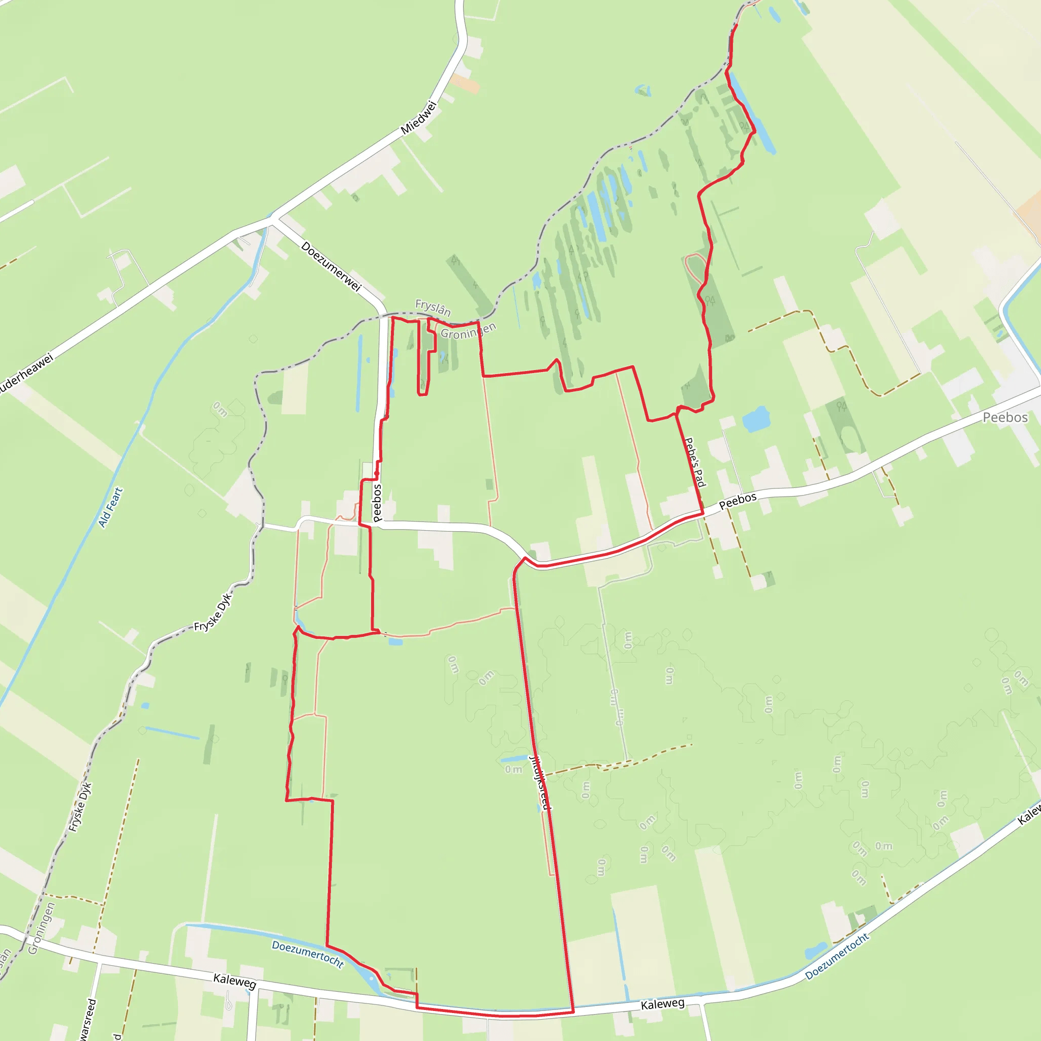 De Zanden via Pebe's Pad mobile static map