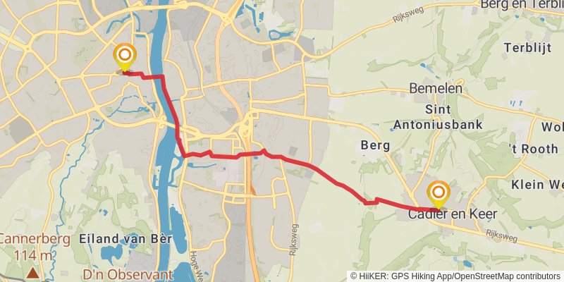 Pelgrimspad 2 spur 2 Map