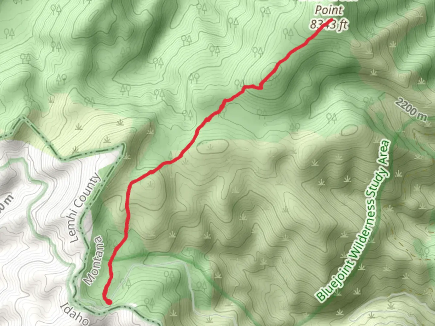An image depicting the trail Deer Creek Point Trail and its surrounding area.