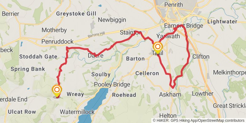 Wordsworth Memorial Way stage 6 Map