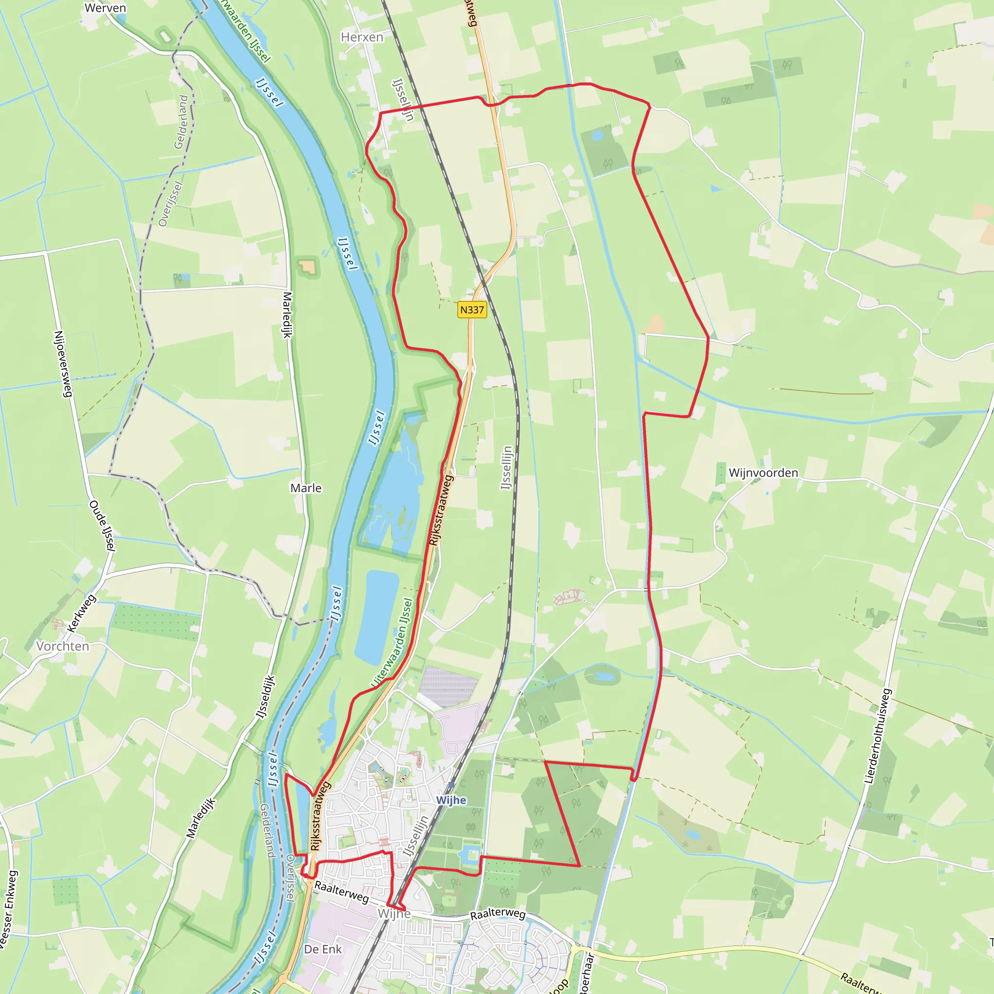 Gelderblok, De Zwarte Slurink and De Waardman Loop mobile static map