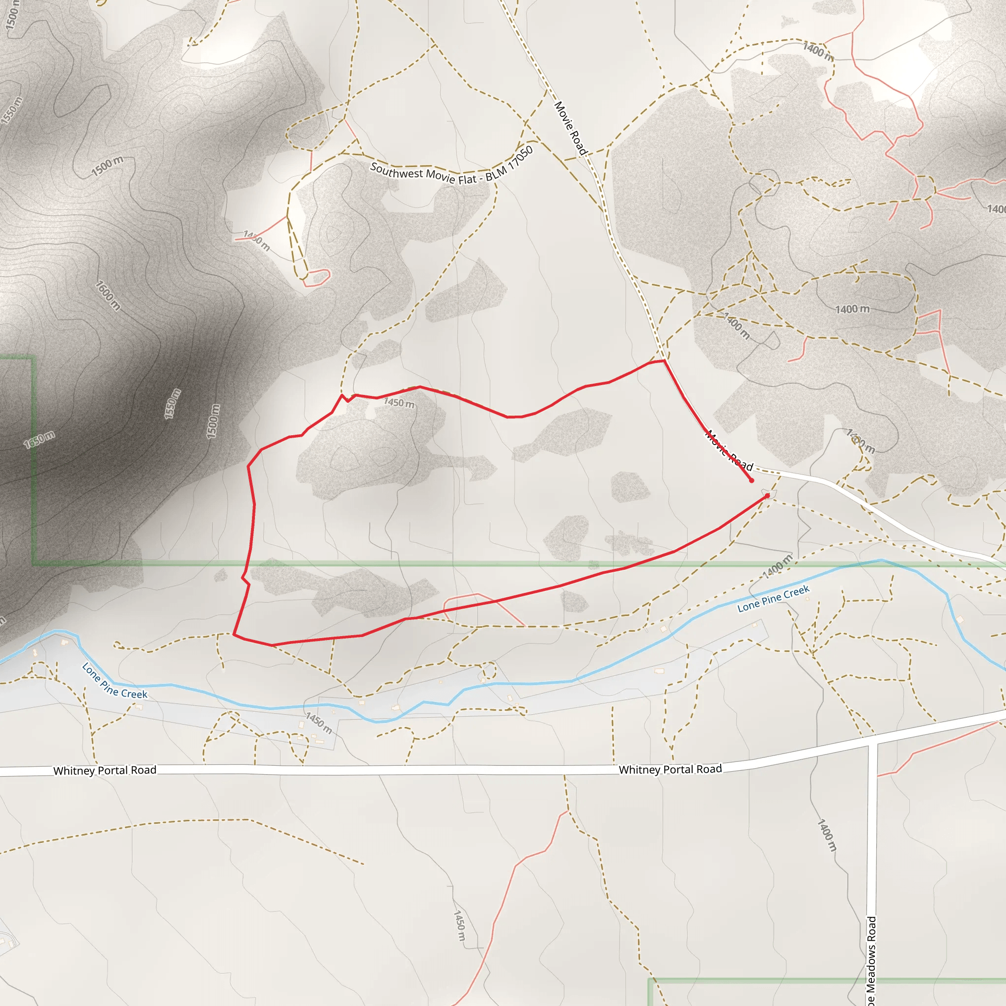 Movie Road Loop mobile static map