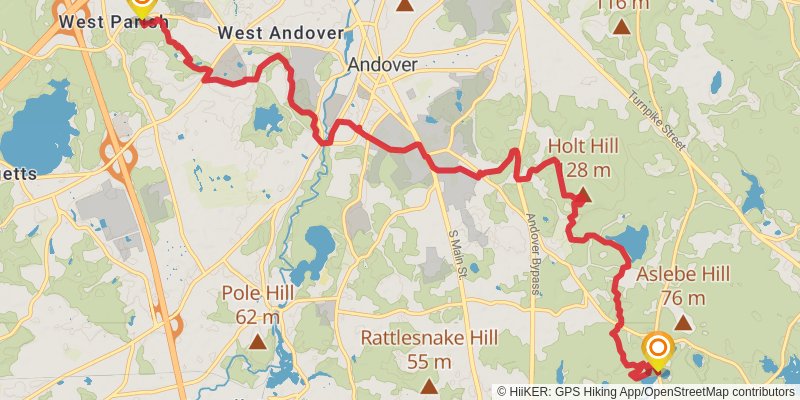 Bay Circuit Trail stage 4 Map