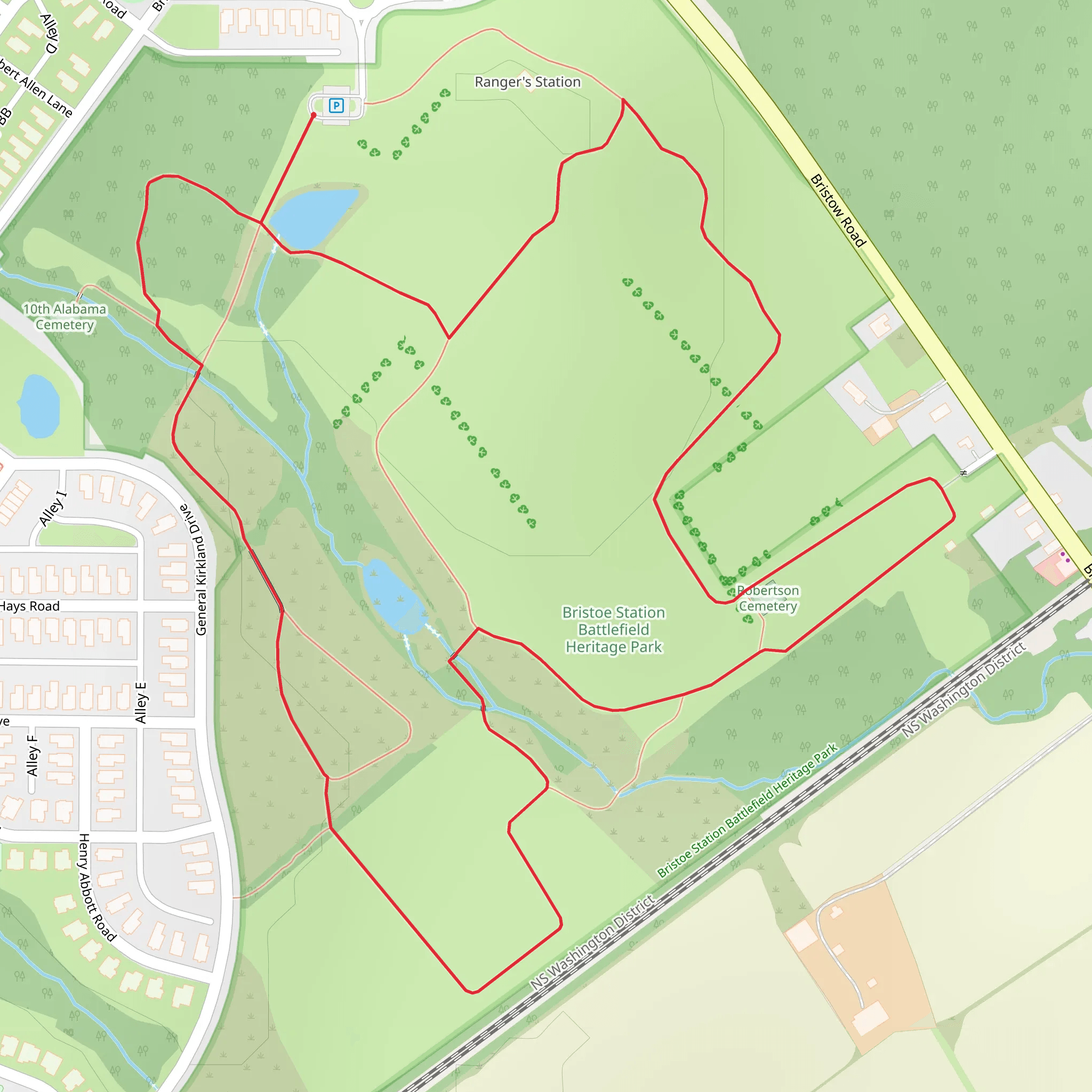 Iron Brigade Unit Avenue Loop - South mobile static map