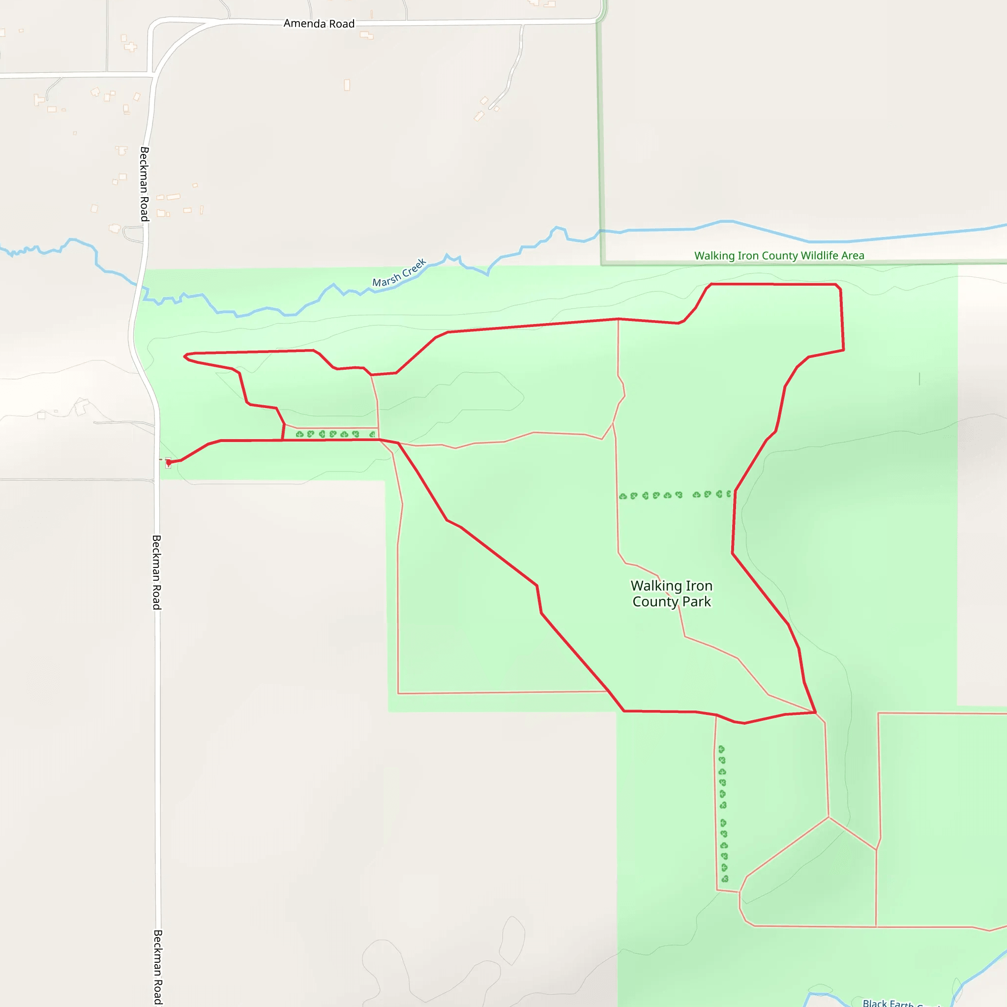 Walking Iron County Park Loop mobile static map