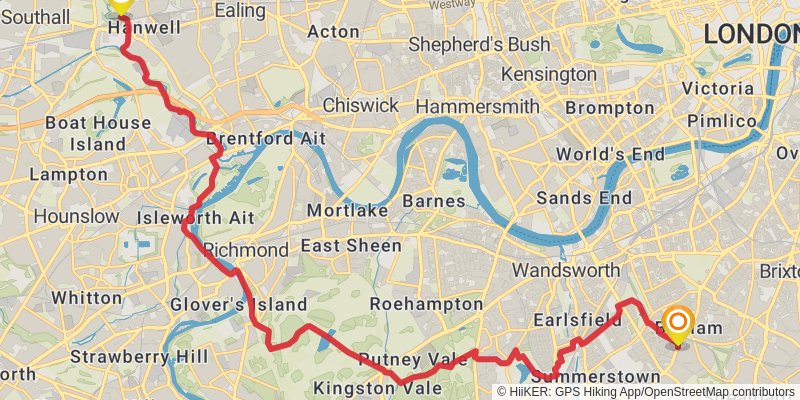 Capital Ring stage 3 Map