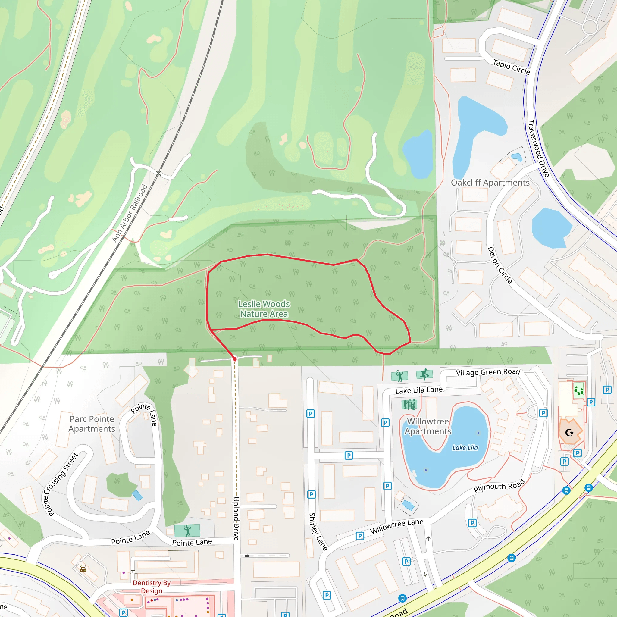 Upland Drive Loop mobile static map