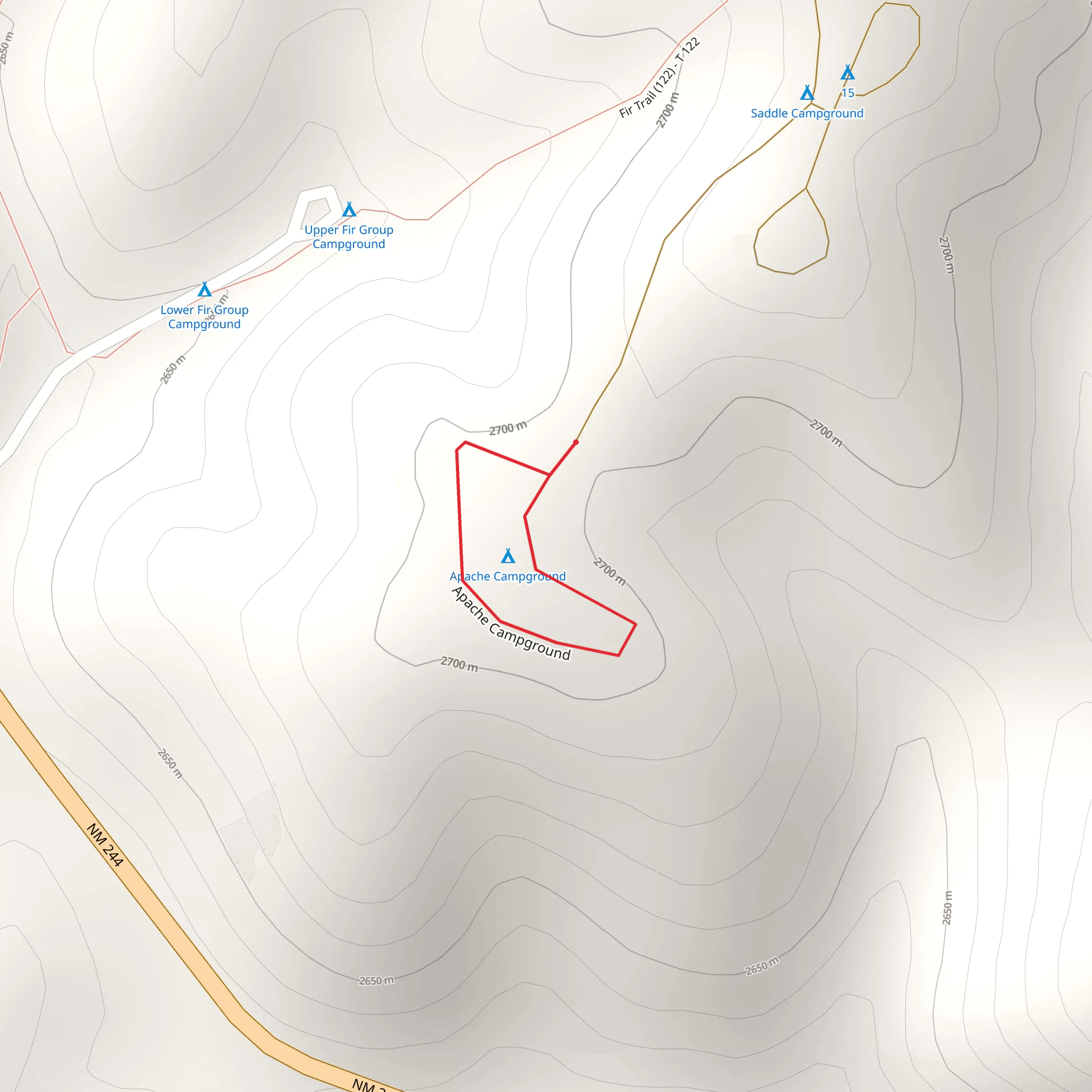 Apache Campground Loop mobile static map