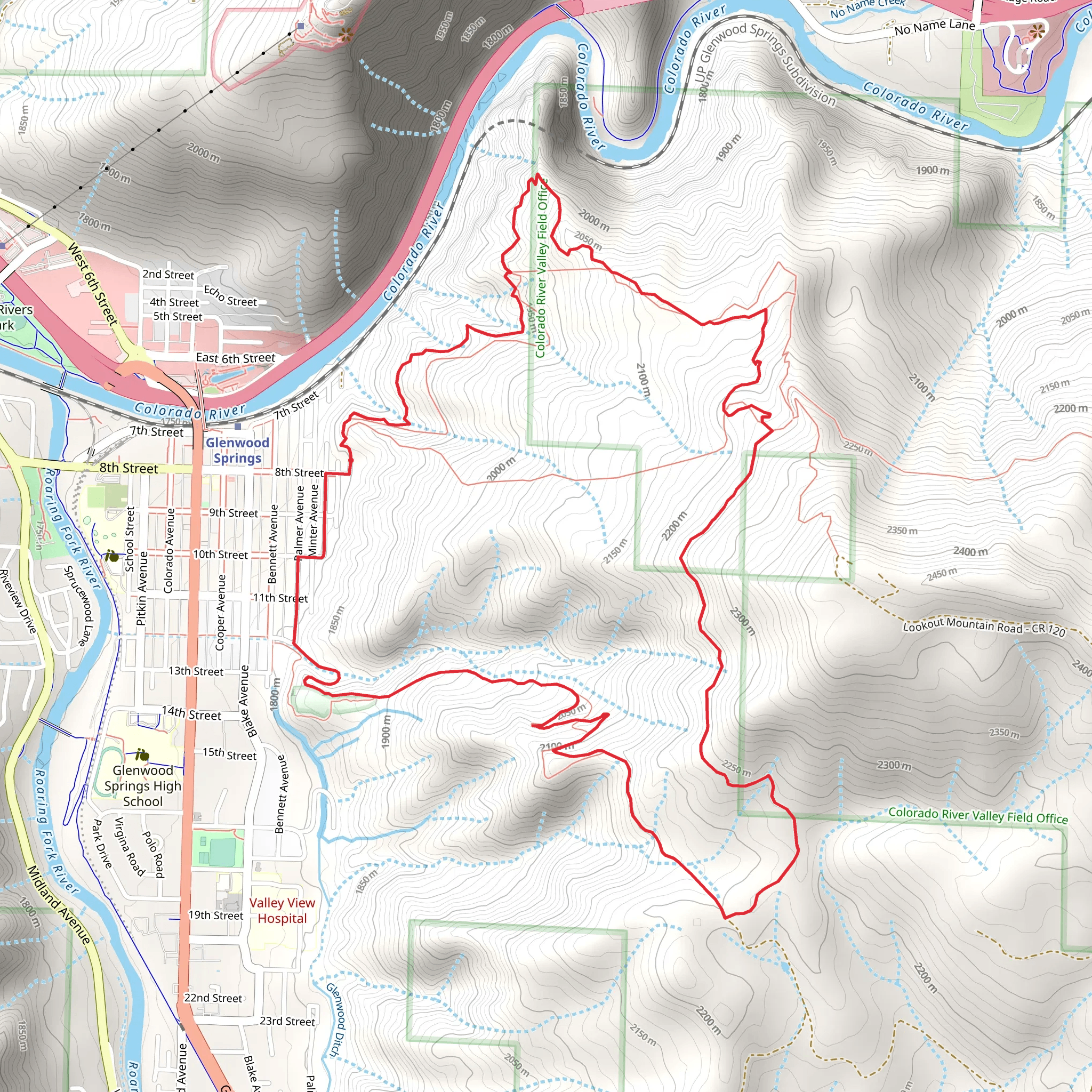 Boy Scout Loop - Glenwood Springs mobile static map