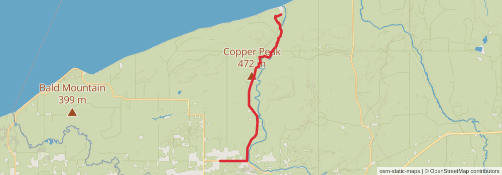 American Perimeter Trail - North Country Primary stage 120 Map