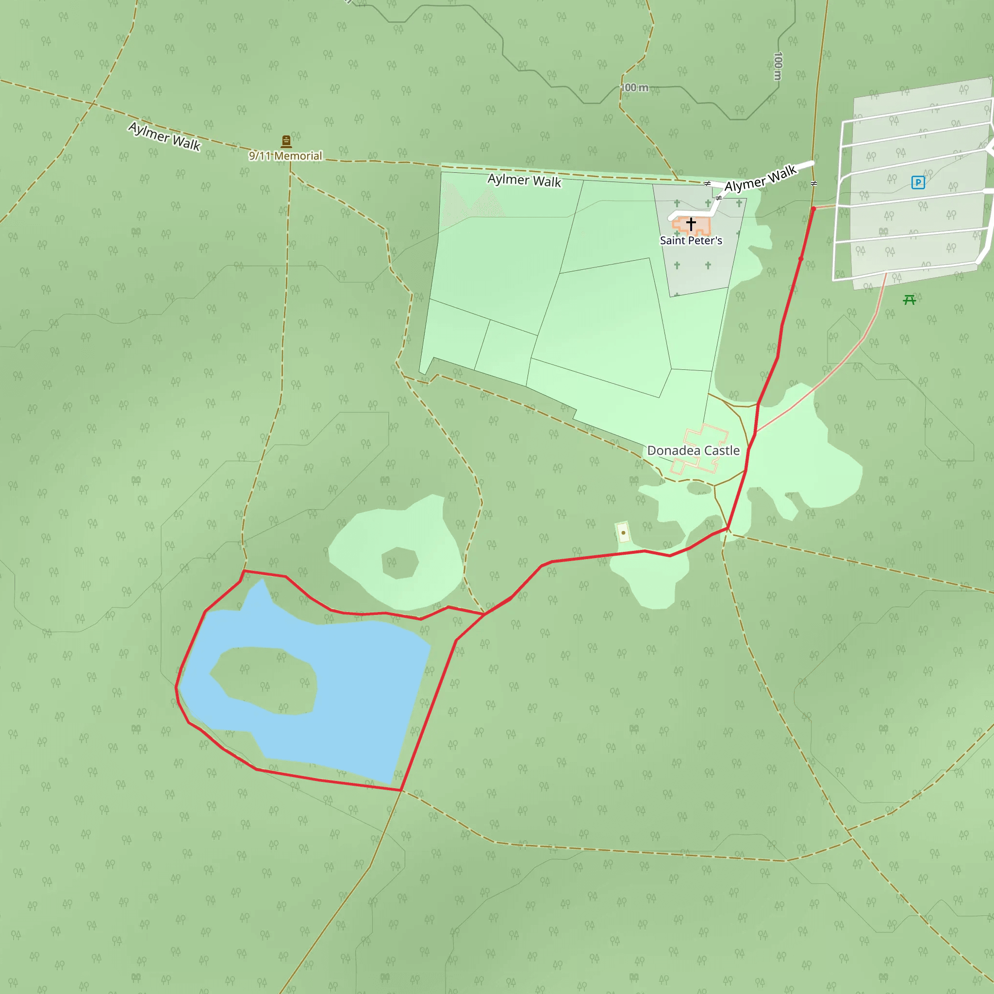 Donadea Forest Park - Lake Walk mobile static map