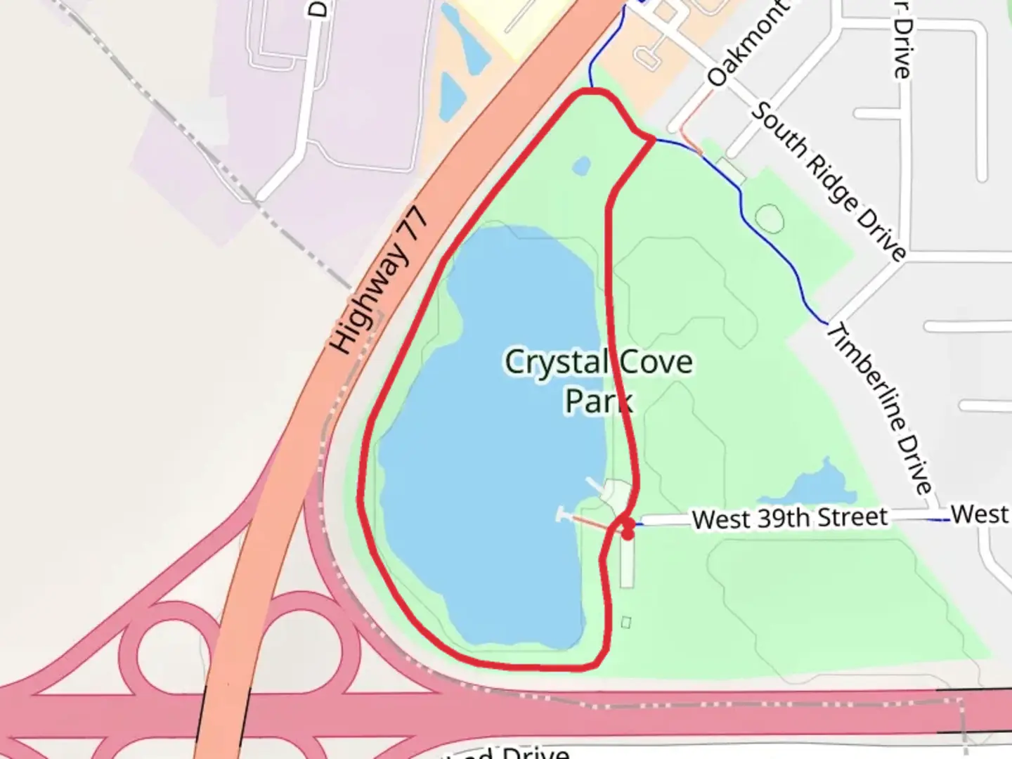 An image depicting the trail Crystal Cove Loop and its surrounding area.