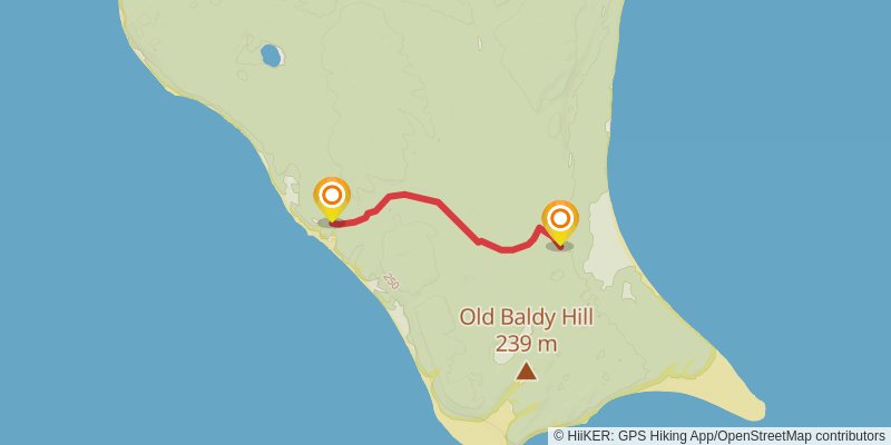 North Manitou Island Trail alt 2 Map