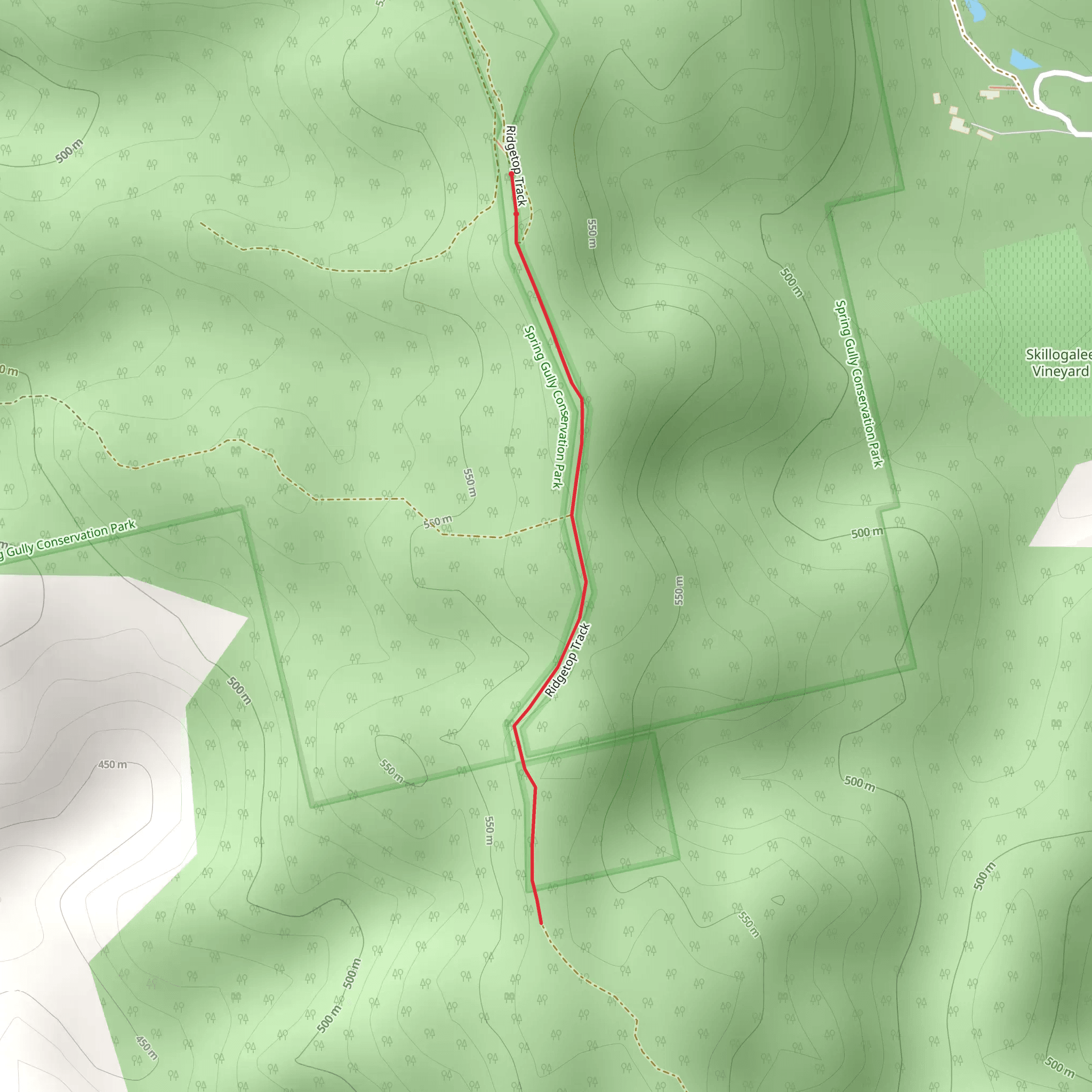 Ridgetop Walk mobile static map