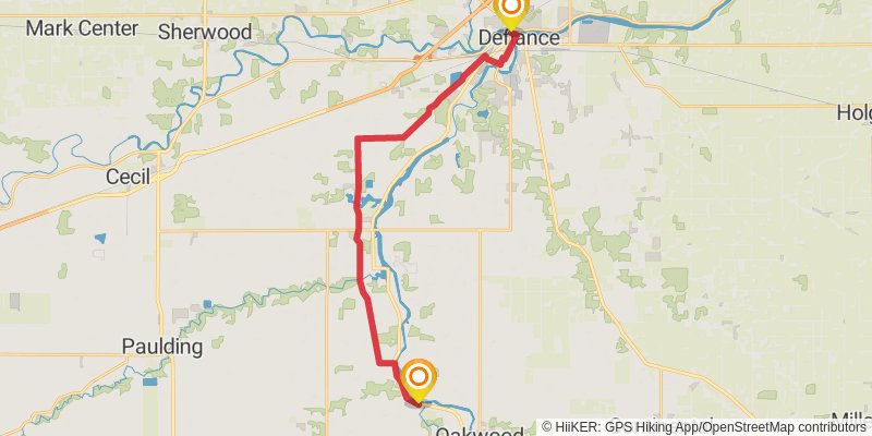 Buckeye Trail stage 22 Map