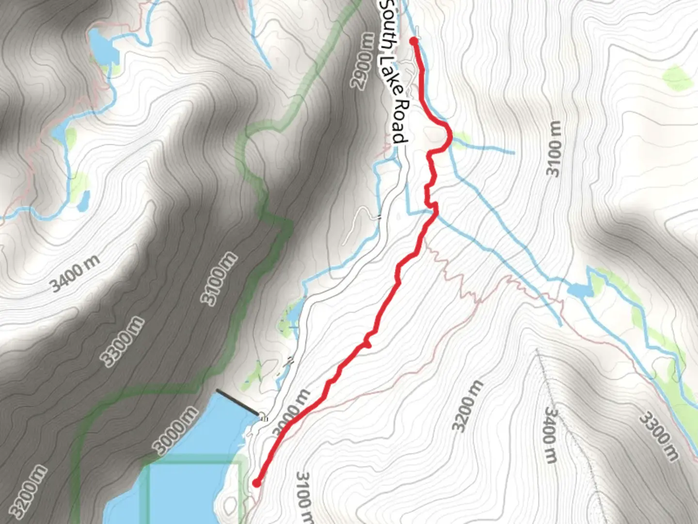 An image depicting the trail Rainbow Pack Station Trail and its surrounding area.