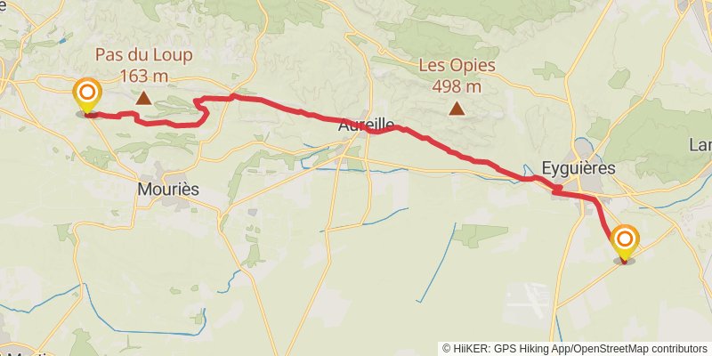Camino Menton-Candanchu via Arles stage 20 Map