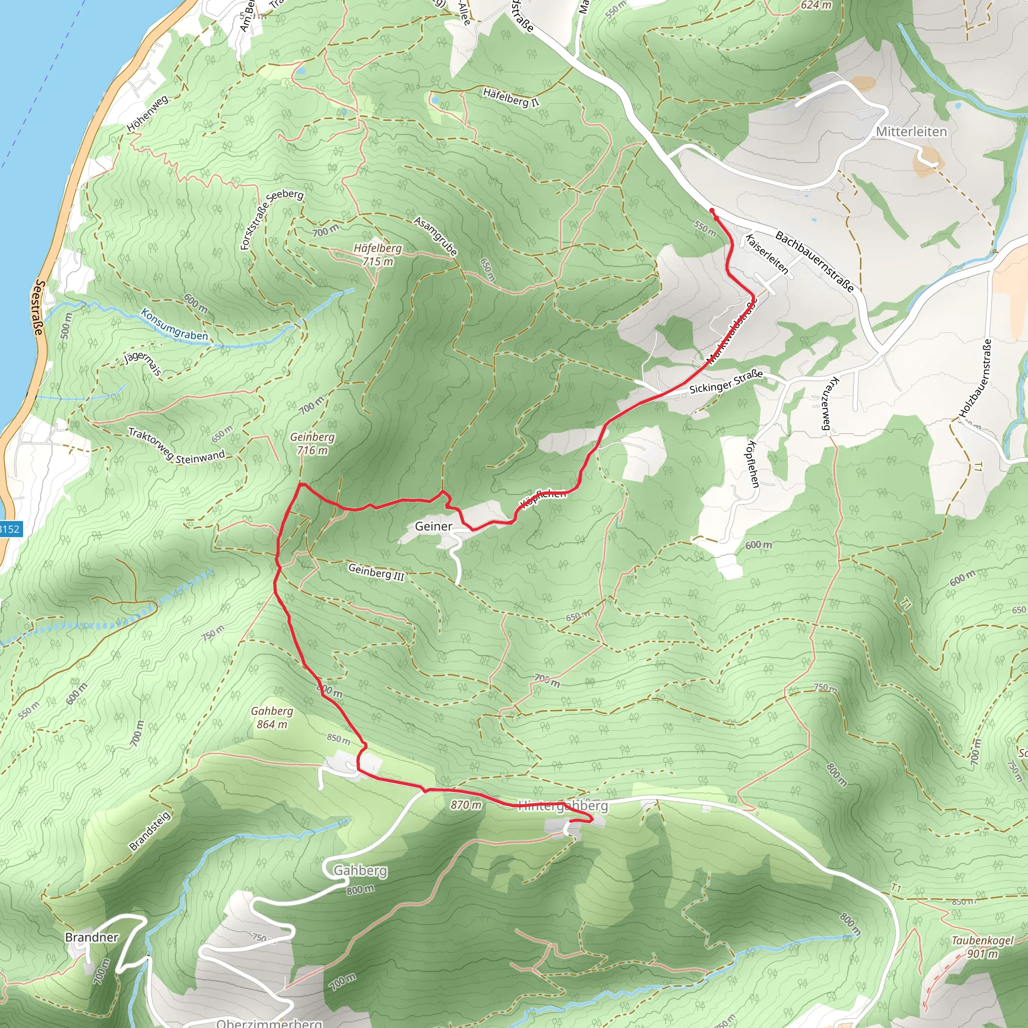 Marktwald - Gahberg mobile static map