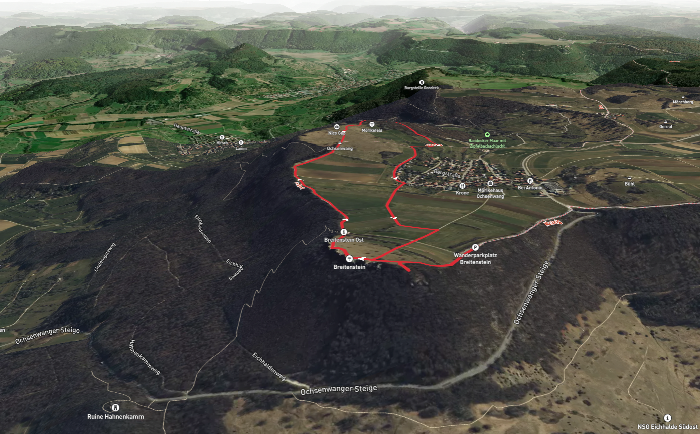 Auchtert, Ochsenwang and Mörikefels Loop