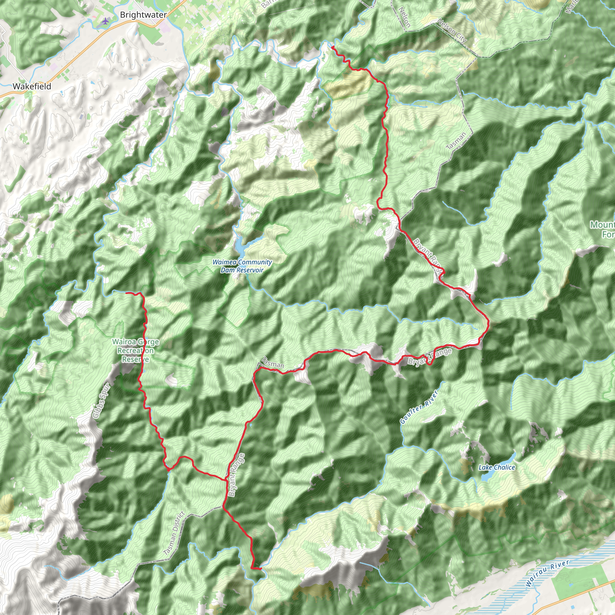 Alpine Route mobile static map