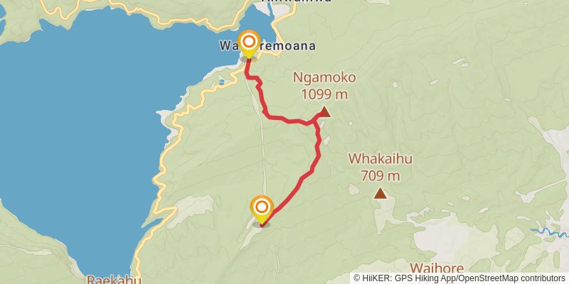 Ngamoko Track stage 1 Map