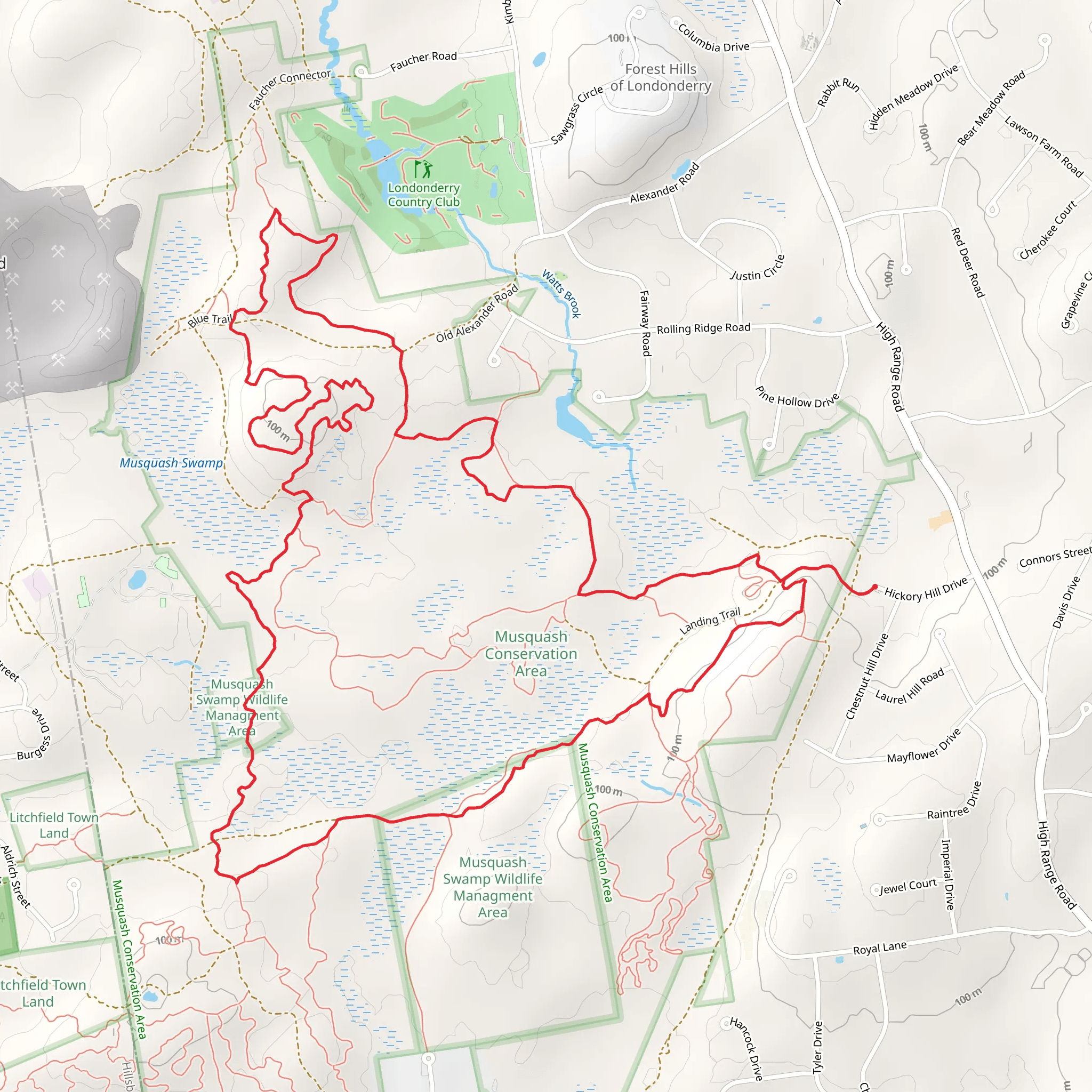 Shoots and Ladders and Betty Mack Trail Loop mobile static map
