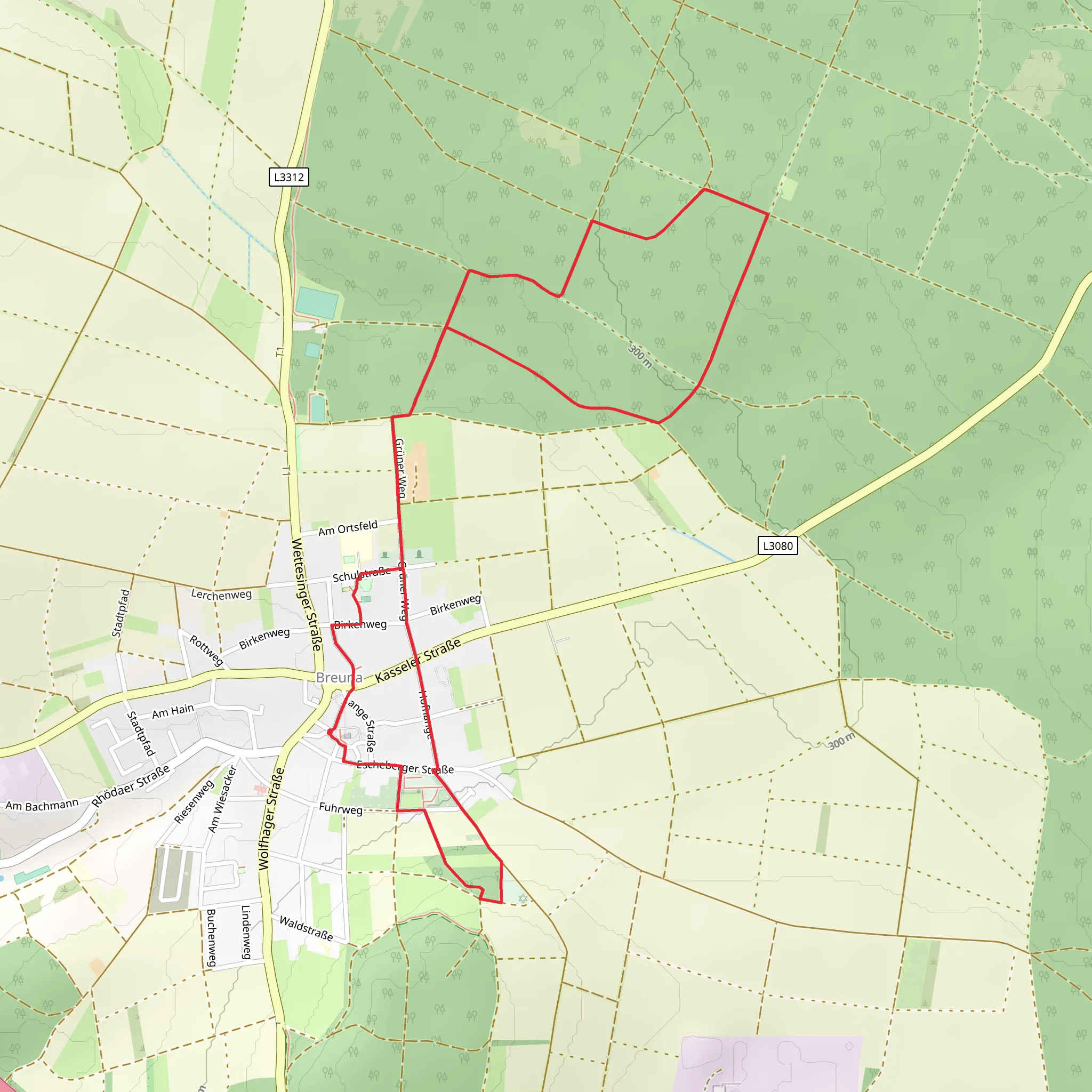 Eco-Pfad Breuna Knot mobile static map