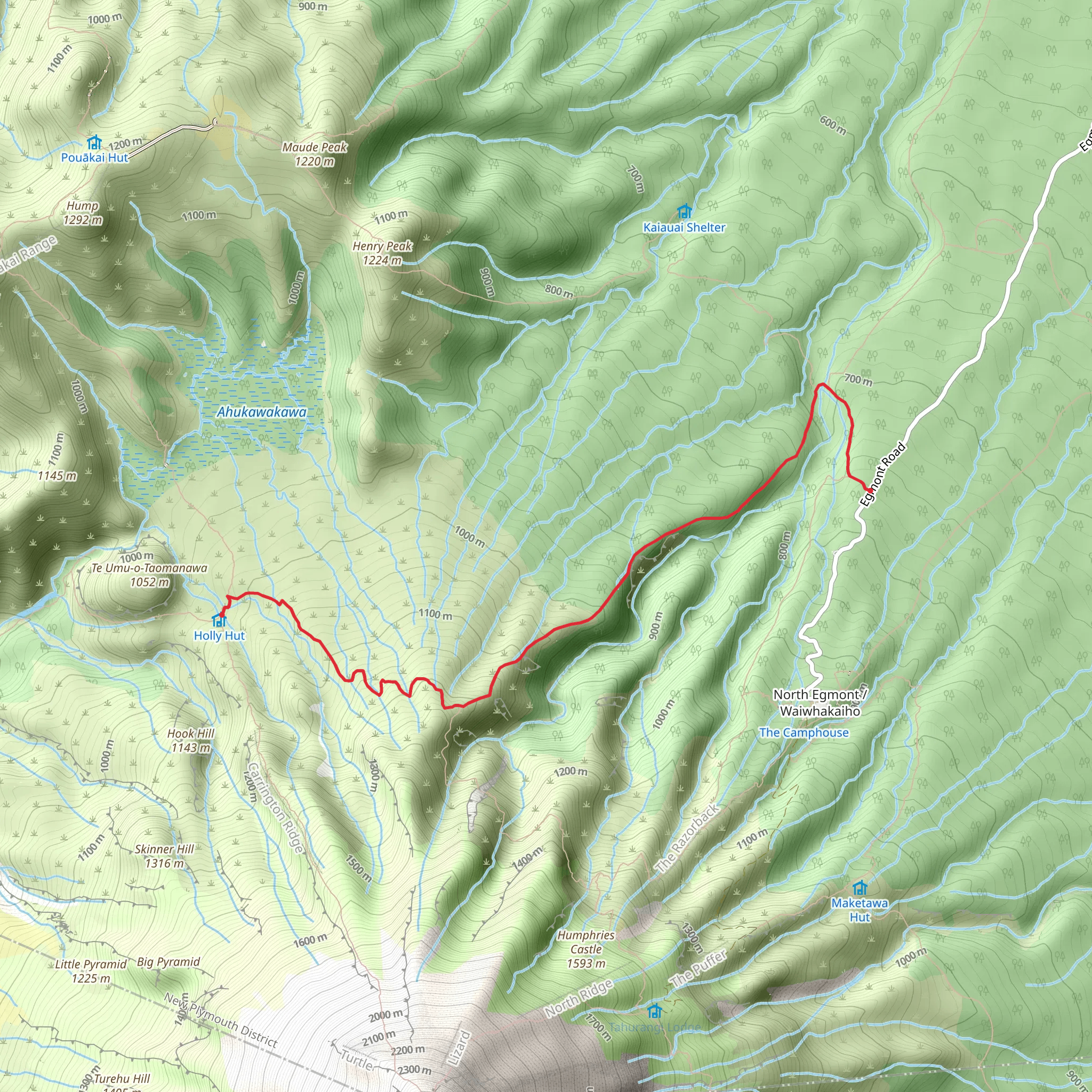 Kokowhai Track to Holly Hut mobile static map
