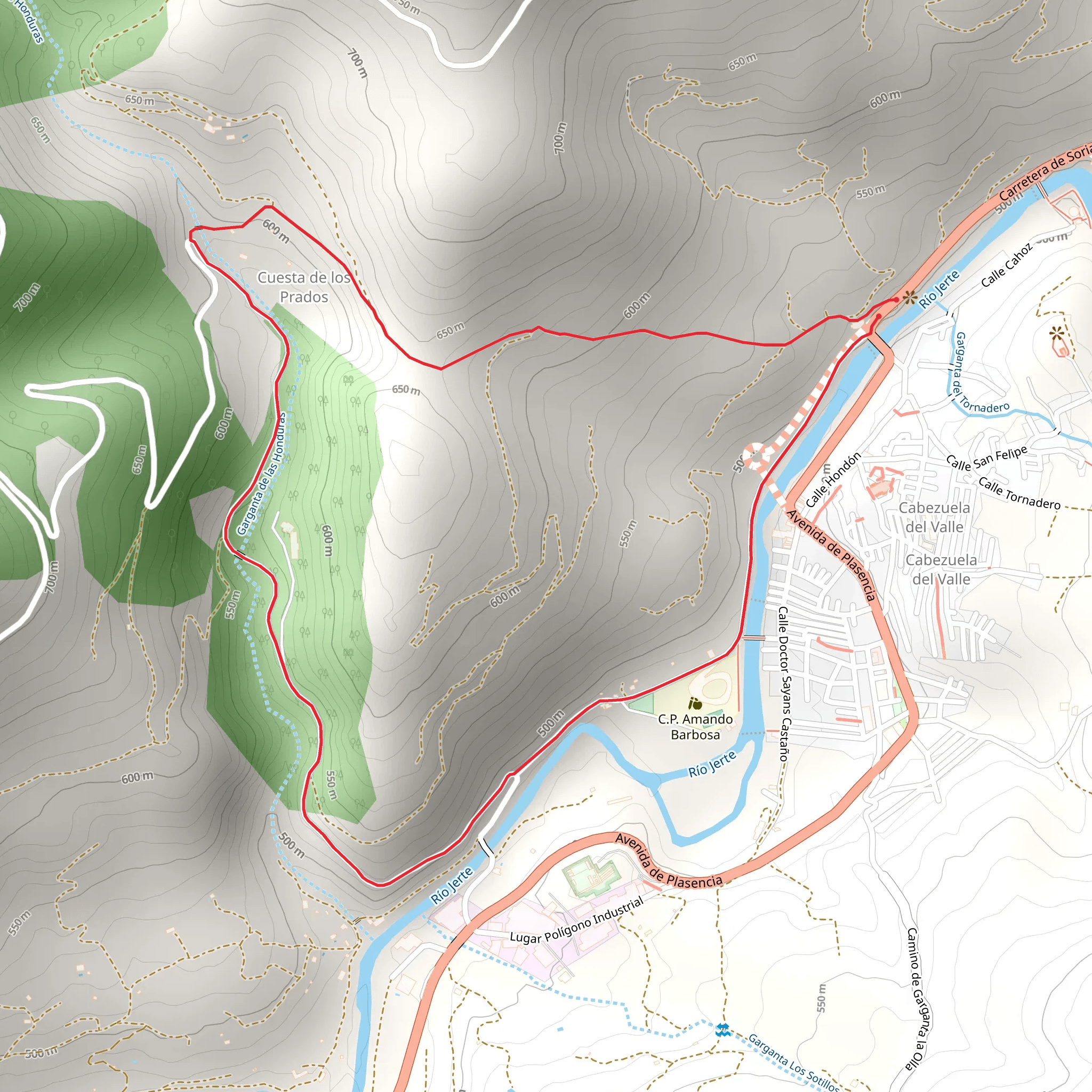 Route of the Convent SL CC 22 mobile static map