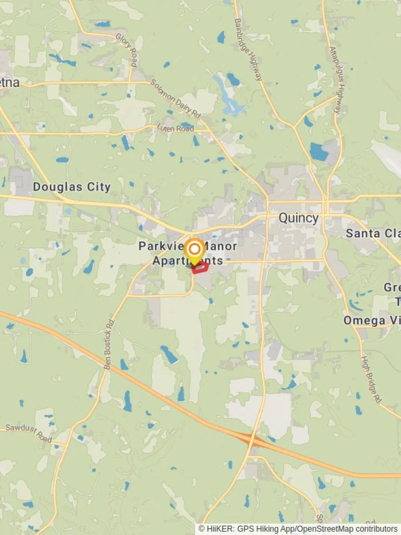 An image depicting the trail Quincy Parks and Recreation Leisure Complex Loop and its surrounding area.