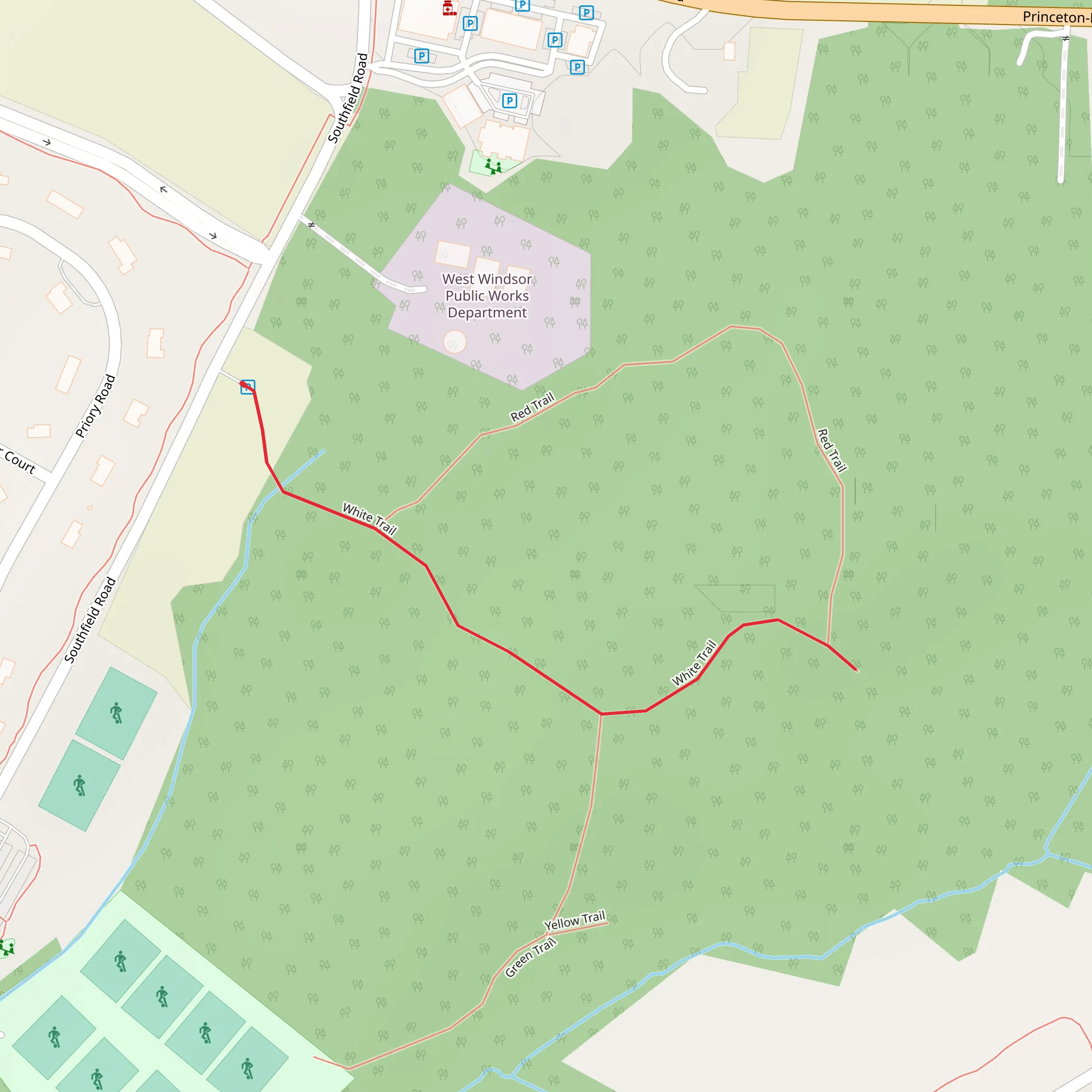 White Trail mobile static map