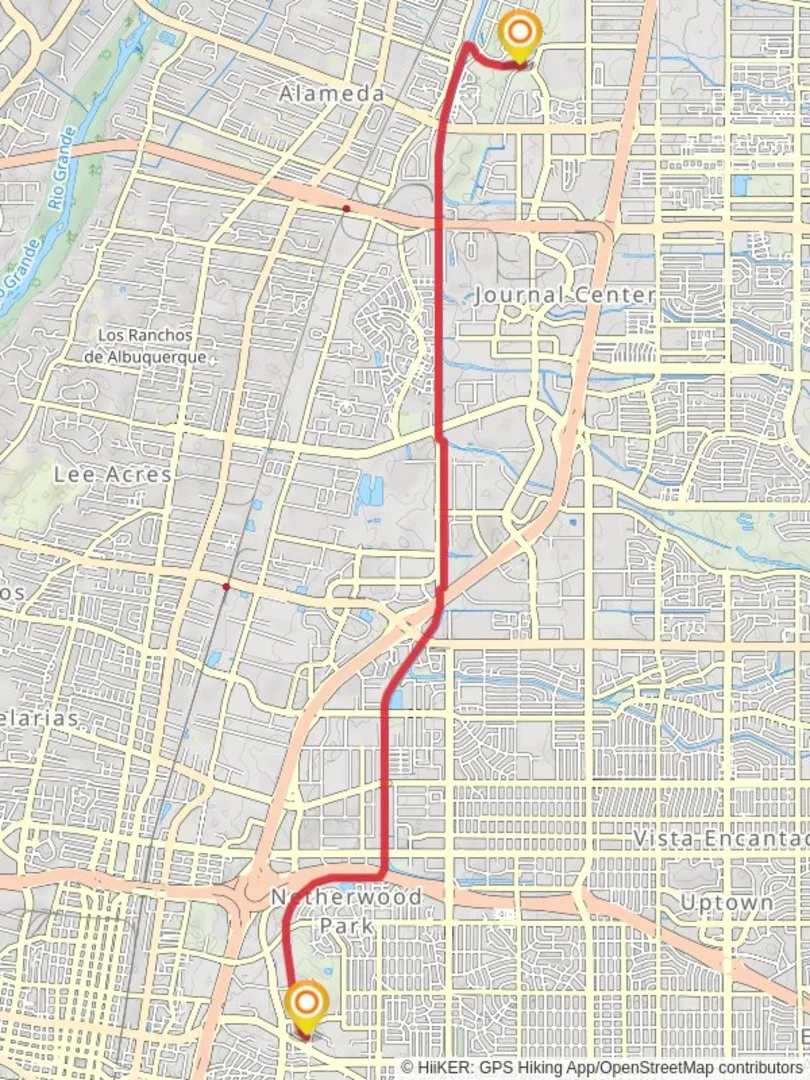 An image depicting the trail Northern Diversion Trail - Jefferson Street and its surrounding area.