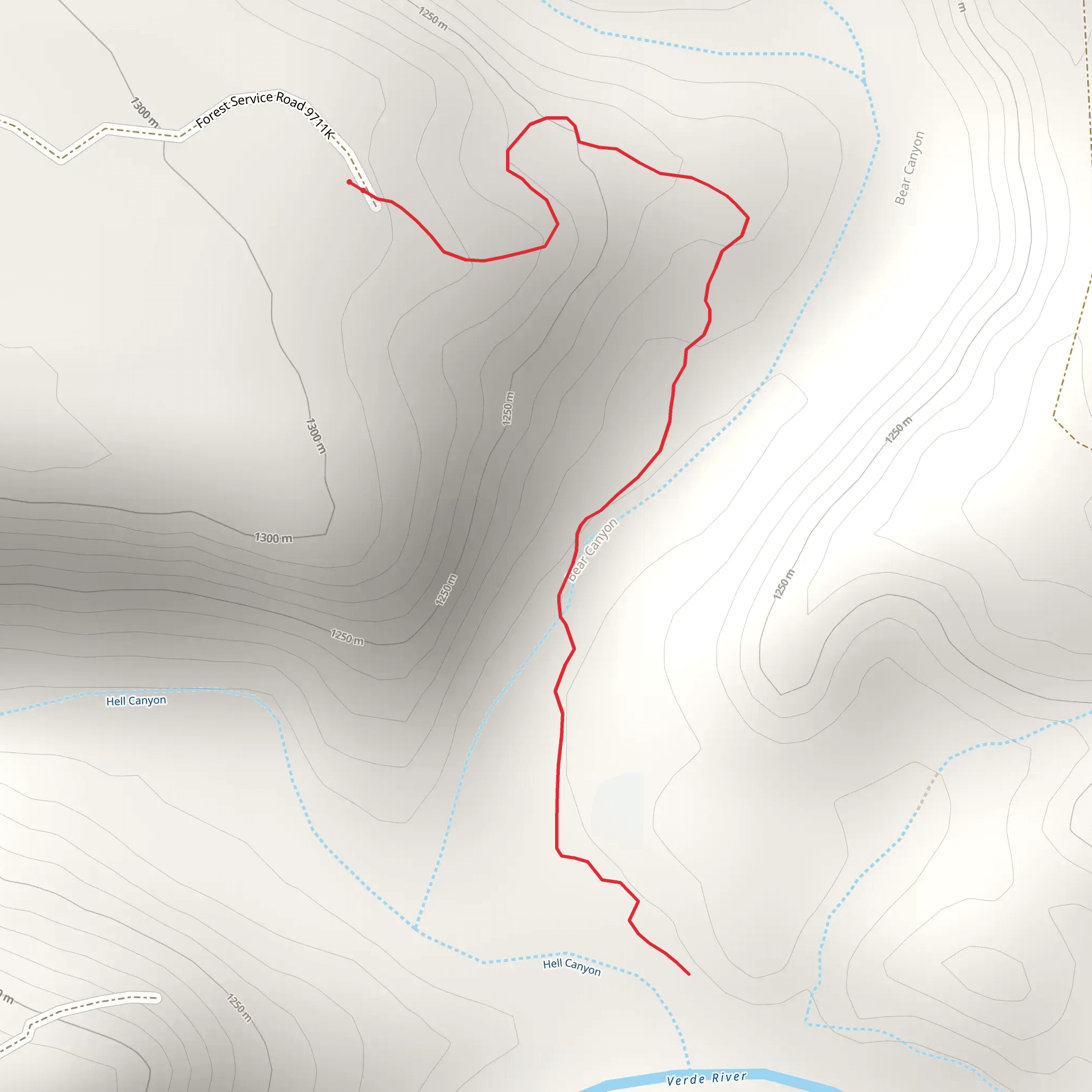 MC Canyon Point Trail mobile static map