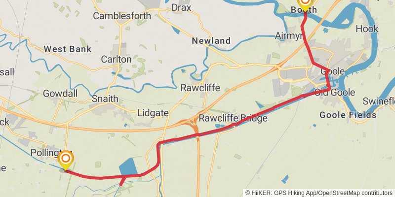 Trans Pennine Trail alt 1 Map