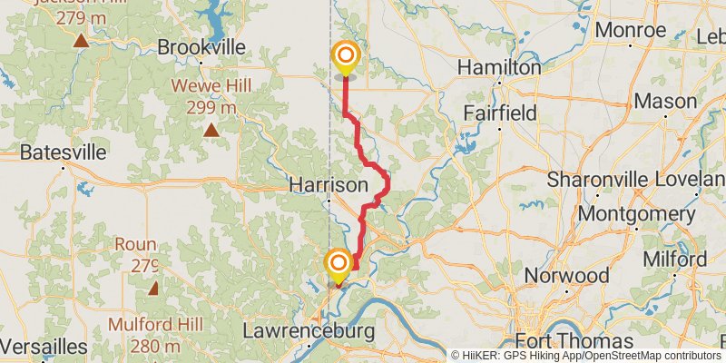 American Discovery Trail - North stage 1 Map