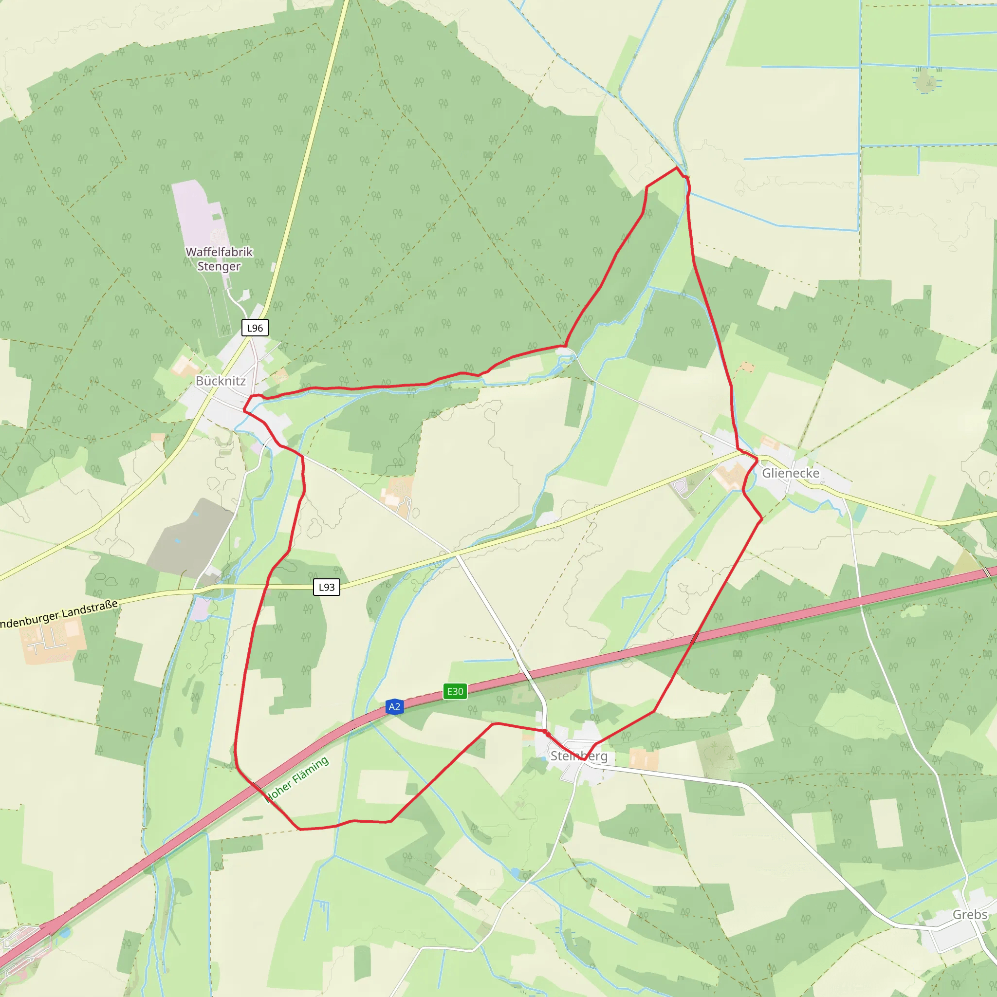 Naturparkrundwanderweg 52 mobile static map