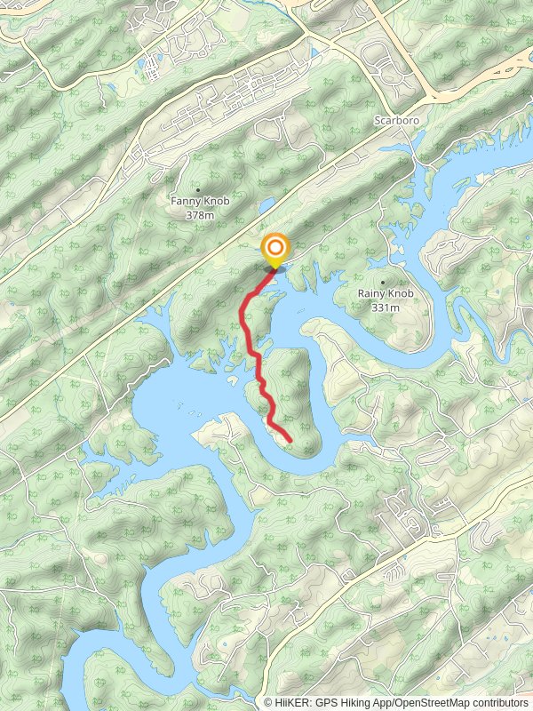 Bull Bluff Road from Clark Center Park