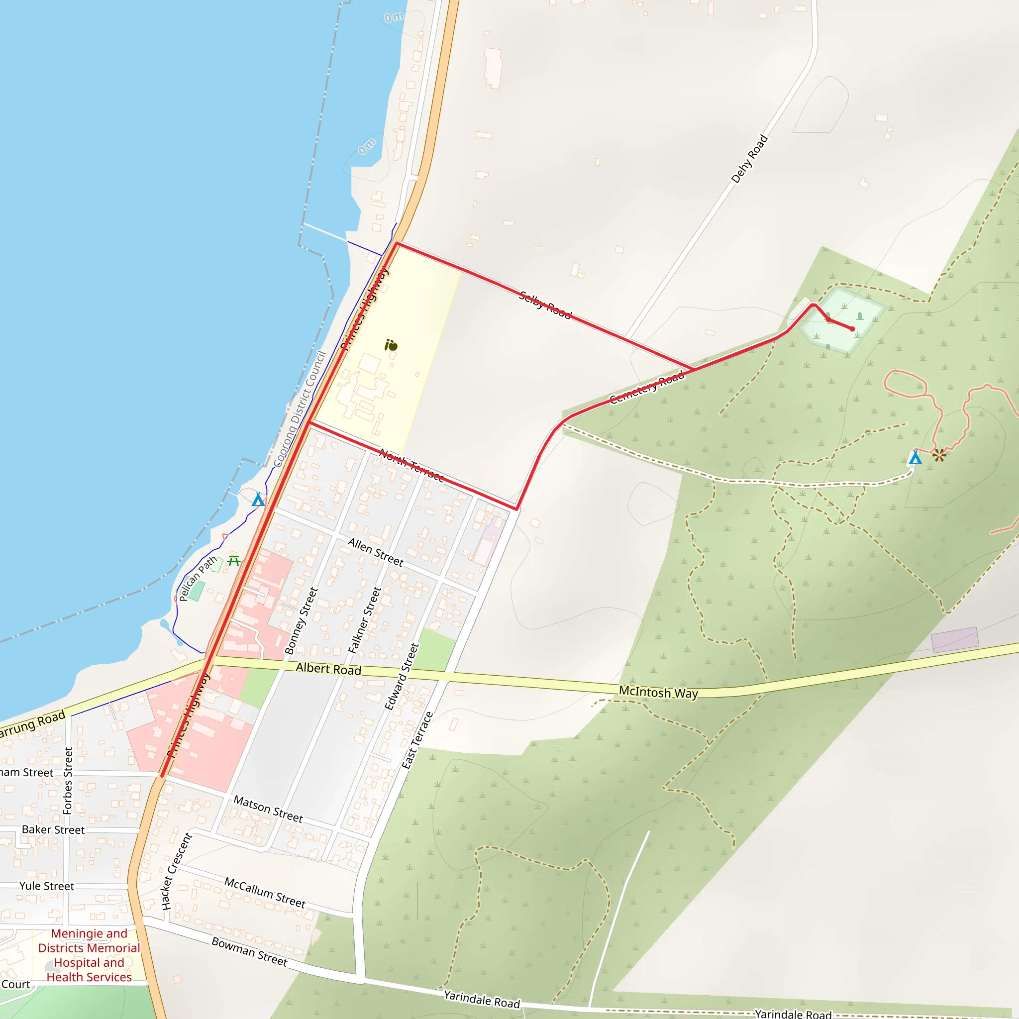 Monument Trail mobile static map