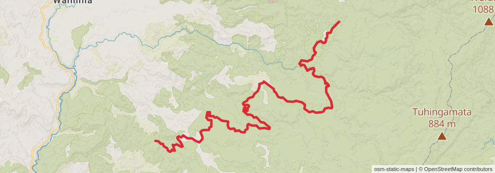 Te Araroa Trail stage 55 Map