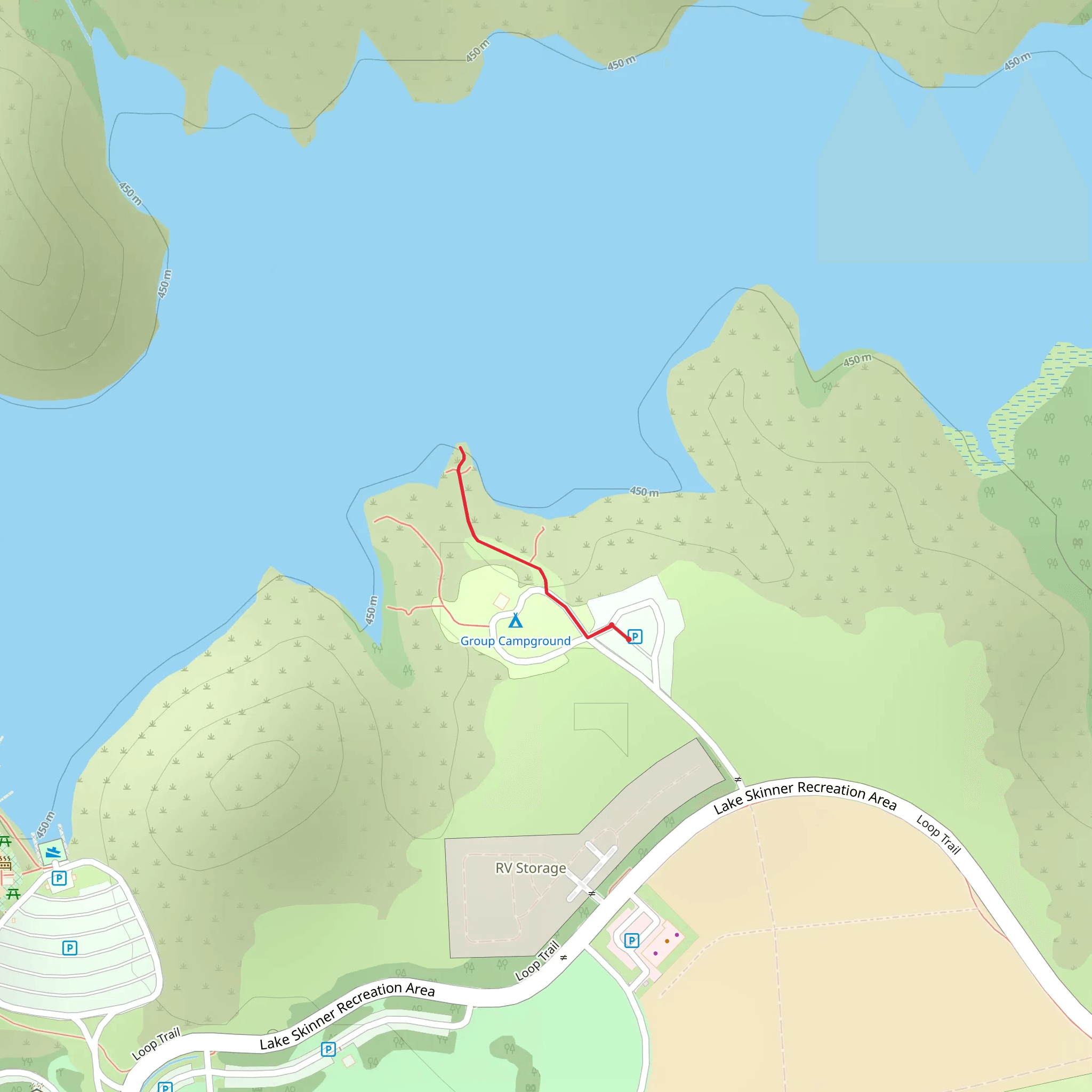 Lake Skinner Recreation Area mobile static map