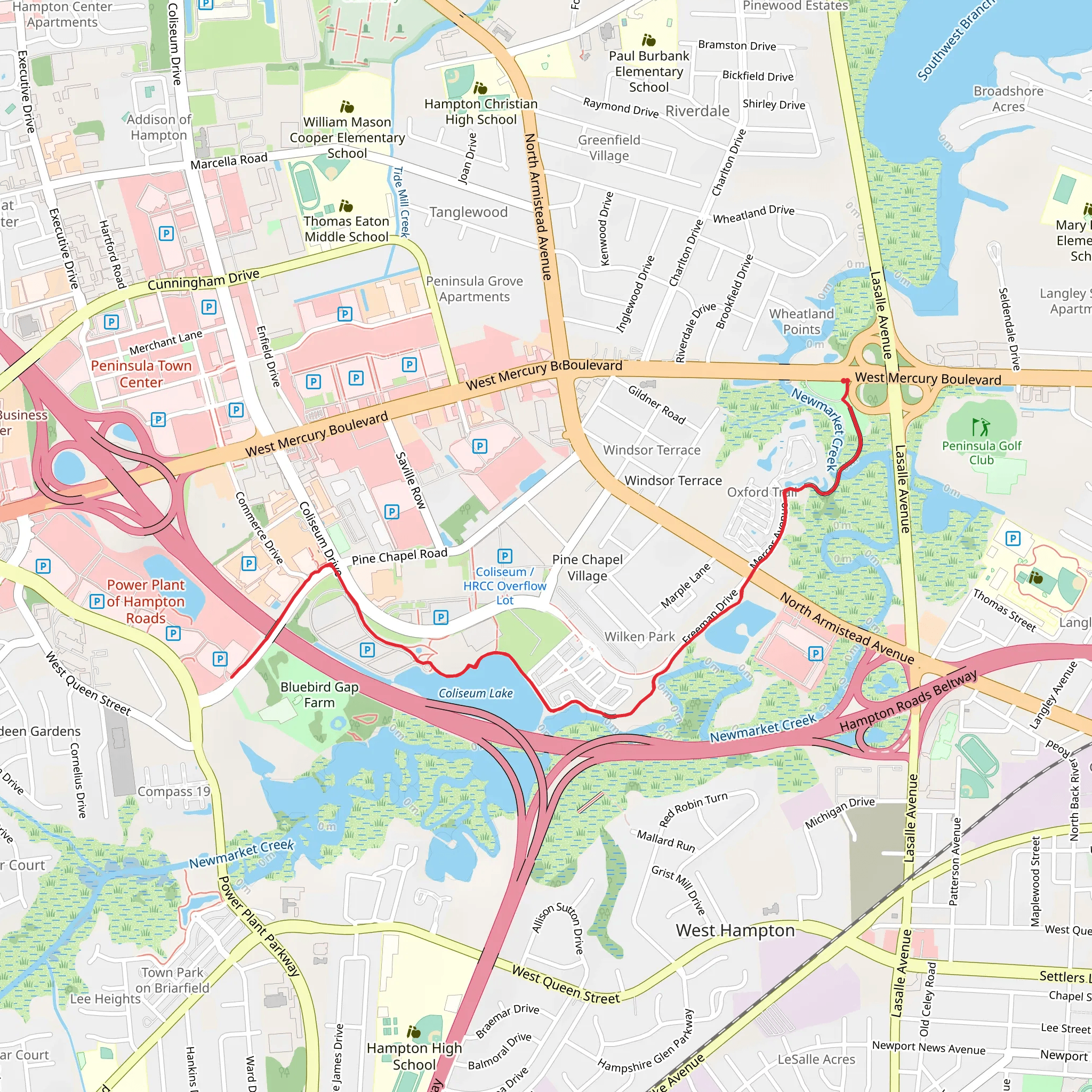 Coliseum Lake and Waterwalk Central Park mobile static map